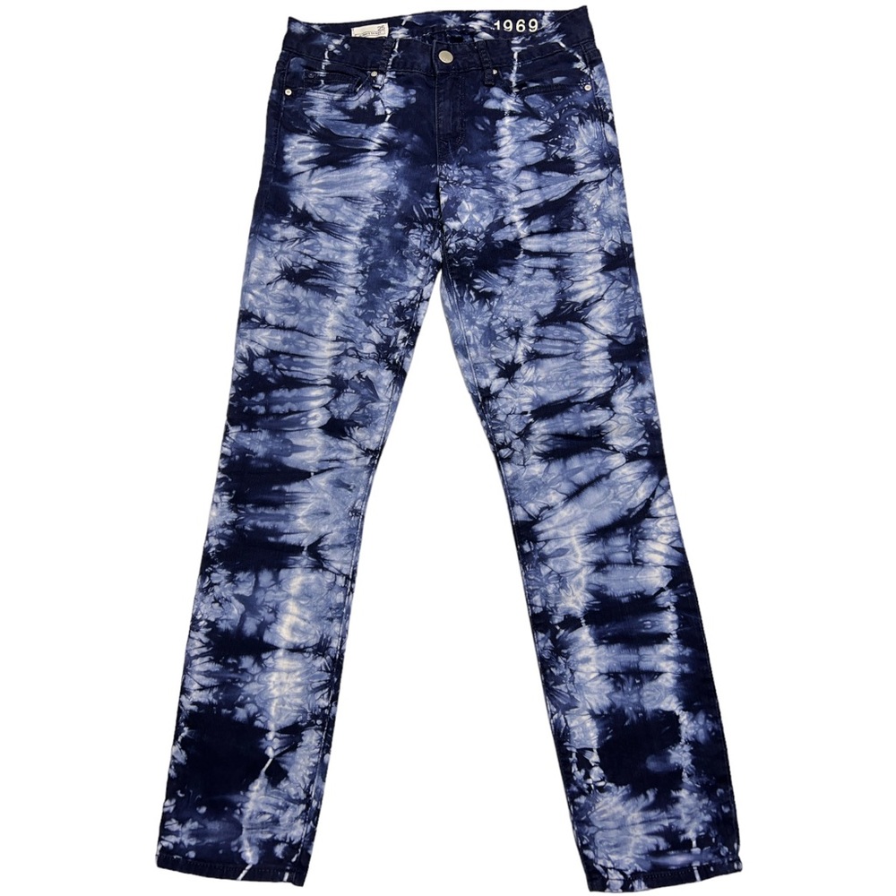 GAP 1969 Always Skinny Jeans Blue Tie Dye